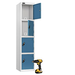 Charging locker 4 door | POLYPAL STORAGE SYSTEMS