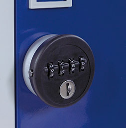 Cerradura de combinación por códigos de color azul | POLYPAL STORAGE SYSTEMS