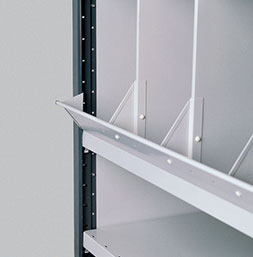 Angled bin fronts | POLYPAL STORAGE SYSTEMS