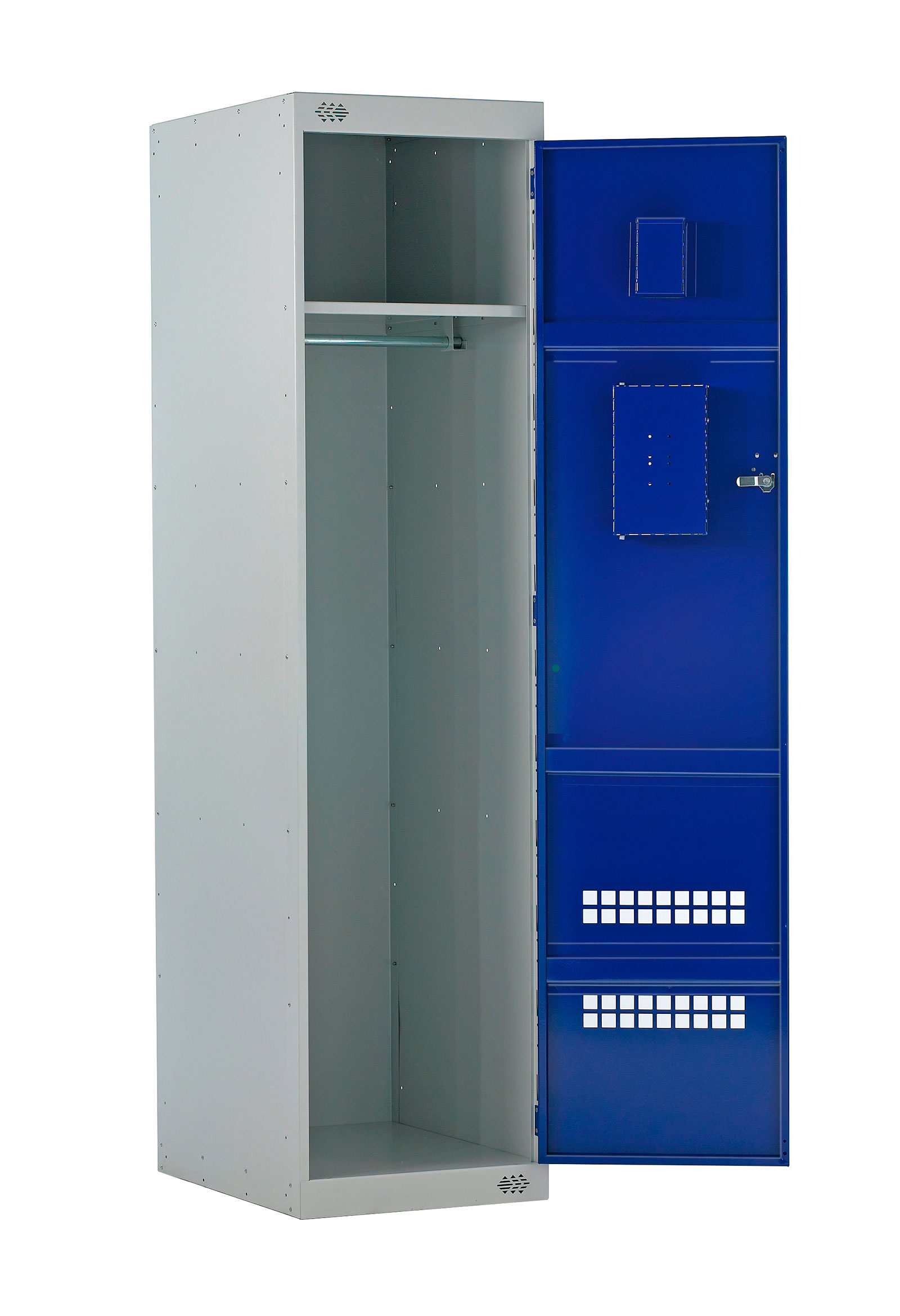 Semi-perforated door police locker | POLYPAL STORAGE SYSTEMS